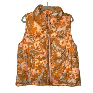 prAna Floral Puffer Vest
